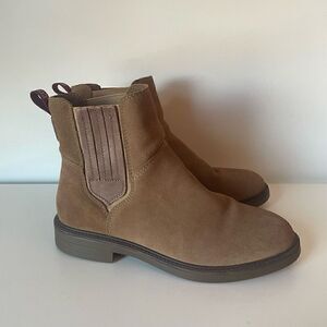 COUGAR Chelsea Brown Tan Suede Leather Boots Womens Size 7 Waterproof